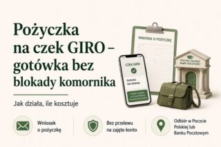 pożyczka czek giro - odbiór na poczcie